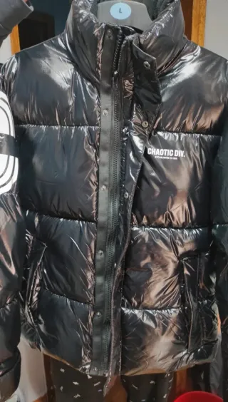 Abrigo negro hombre talla S