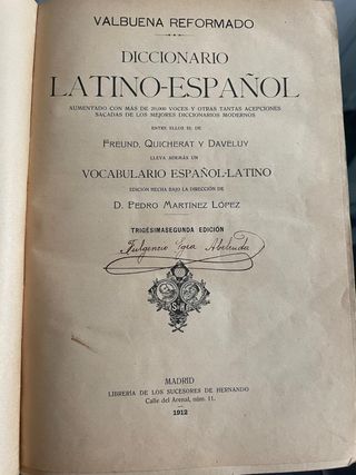 Diccionario Latino-Español Valbuena