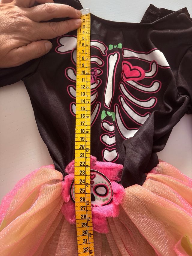 Disfraz Halloween Esqueleto Tutú y Máscara