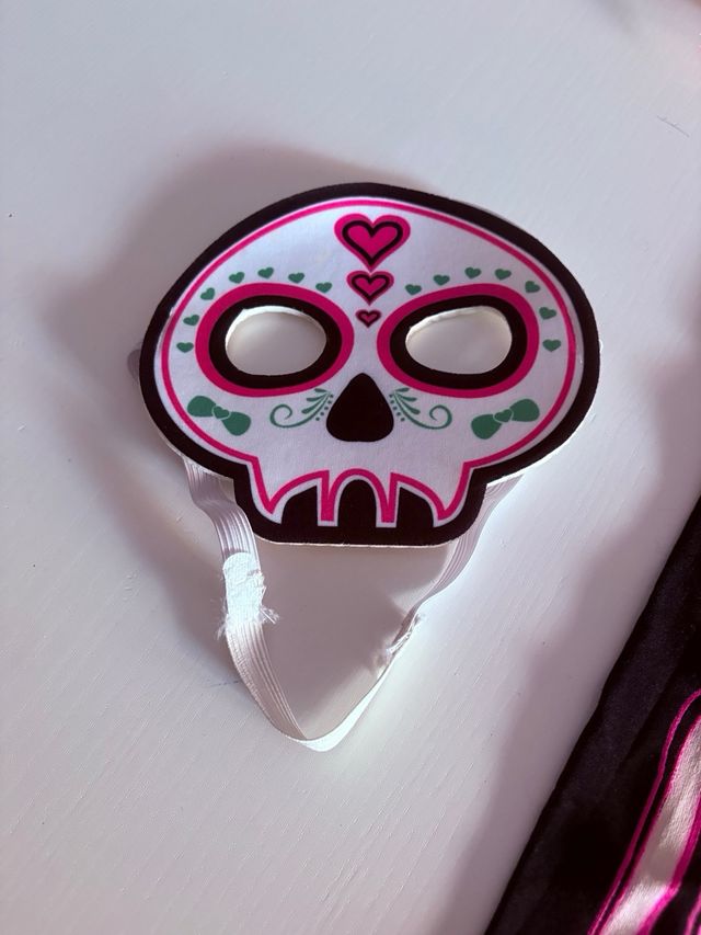 Disfraz Halloween Esqueleto Tutú y Máscara