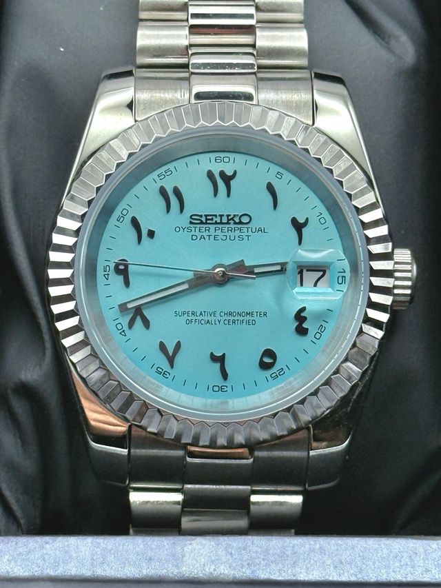 Seiko Datejust Esfera Arabic Blue