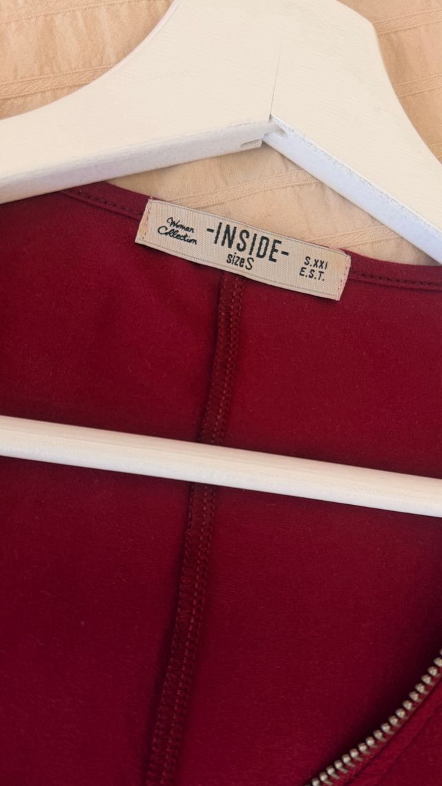 Vestido granate talla S