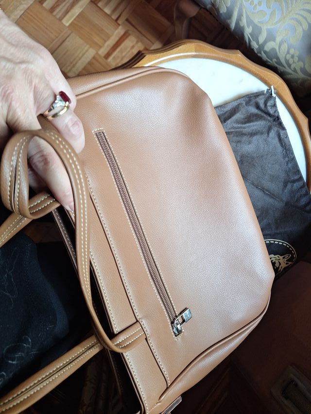 Bolso de mano El Potro color camel