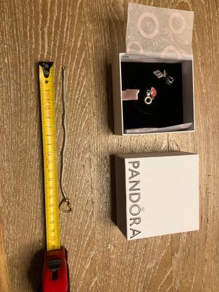Pulsera Pandora con 3 charms