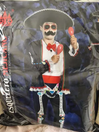 Disfraz Esqueleto Mexicano Adulto