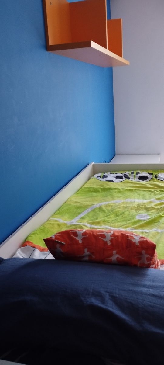 Cama nido con cajones, escritorio y estantería