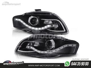 FAROS DELANTEROS LUZ DIURNA LED REAL DRL PARA AUDI A4 B7 2004-2008