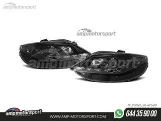 FAROS DELANTEROS LUZ DIURNA LED REAL DRL PARA SEAT IBIZA 6J