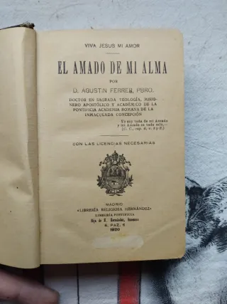 El Amado de mi alma. Libro 1920