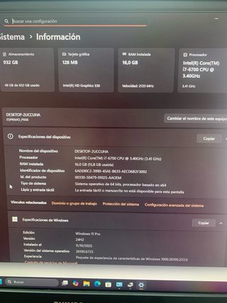 Fujitsu P956 intel i7-6Gen 16GB RAM 500GB SSD