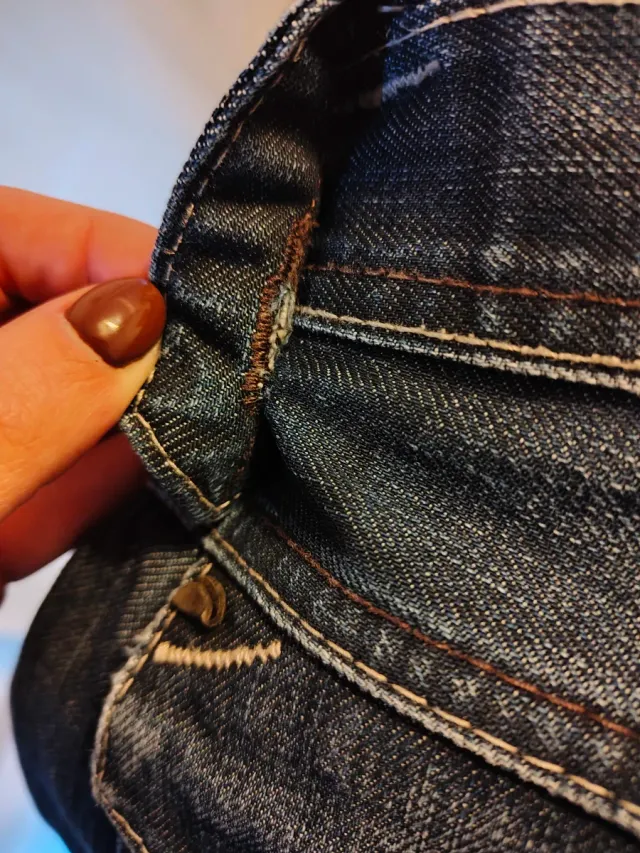 Vaqueros Rectos Hombre Azul