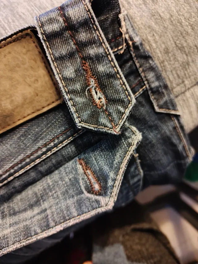 Vaqueros Rectos Hombre Azul