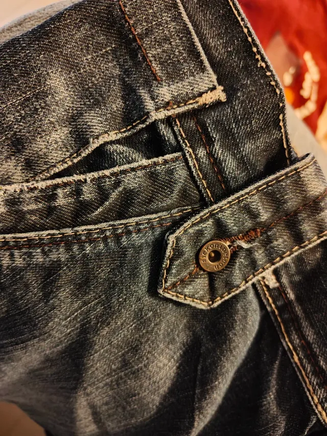 Vaqueros Rectos Hombre Azul