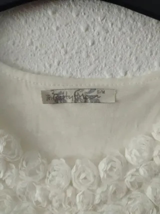 Vestido/Camisa tirantes encaje blanco talla única