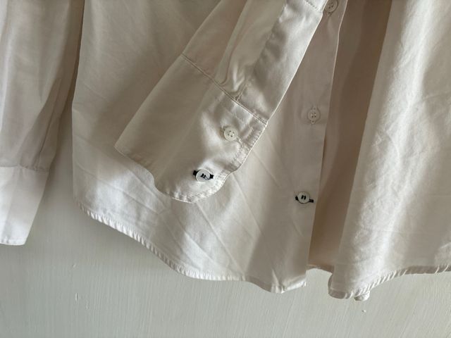 Camisa Zara Blanca Elástica