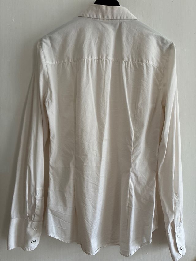 Camisa Zara Blanca Elástica