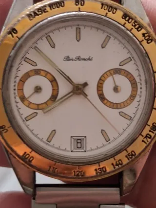 Orologio vintage uomo oro e acciaio