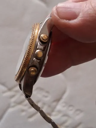 Orologio vintage uomo oro e acciaio