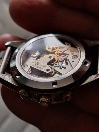 Orologio vintage uomo oro e acciaio