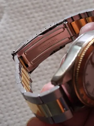 Orologio vintage uomo oro e acciaio