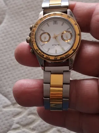 Orologio vintage uomo oro e acciaio
