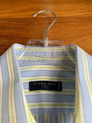 Camicia uomo Niama man righe azzurre