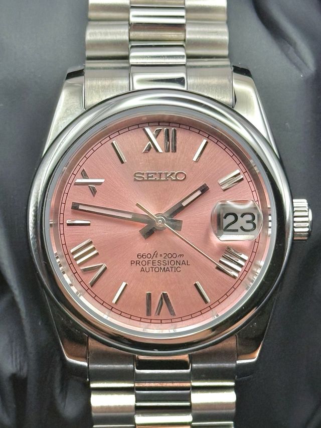 Seiko Mod Oyster Perpetual Rosa