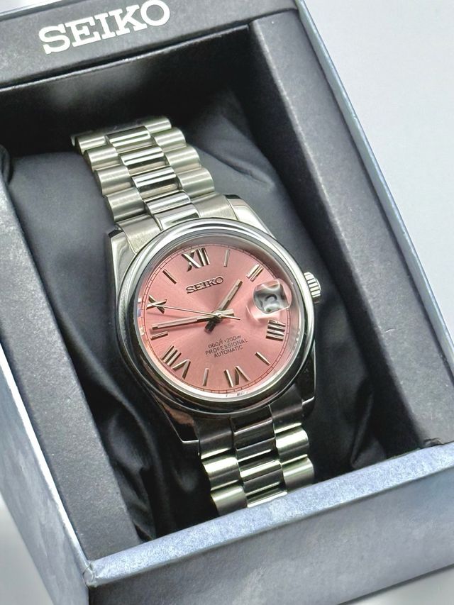 Seiko Mod Oyster Perpetual Rosa