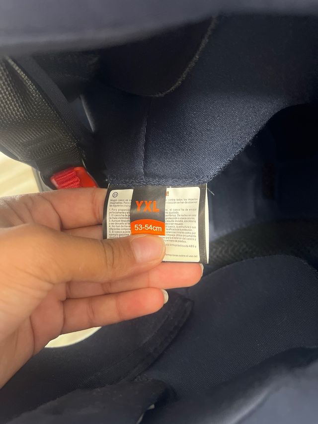 Casco Moto UNIK Blanco Negro, nuevo sin usar