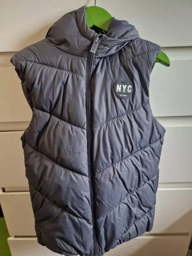 Chaleco acolchado niño gris NYC