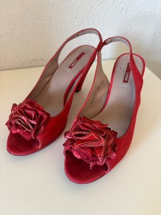 Tacones Lodi Rojos Talla 39