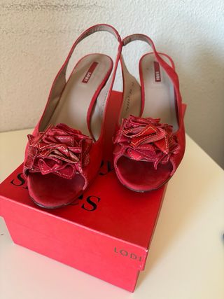 Tacones Lodi Rojos Talla 39