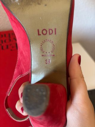 Tacones Lodi Rojos Talla 39