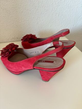 Tacones Lodi Rojos Talla 39