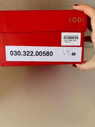 Tacones Lodi Rojos Talla 39