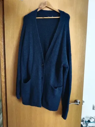 Chaqueta de lana azul