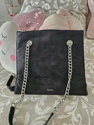 Bolso Parfois Negro y Plateado
