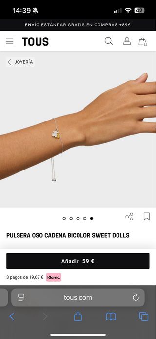 Pulsera Tous de Plata