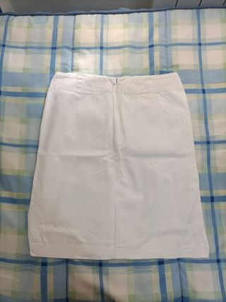 Falda blanca mujer talla M/38