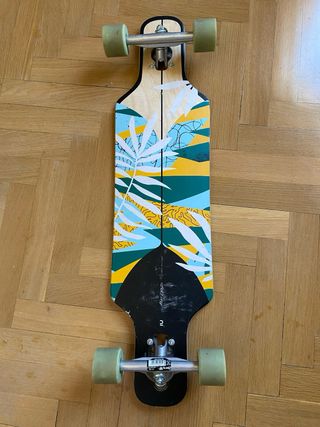 Longboard Decathlon Negro