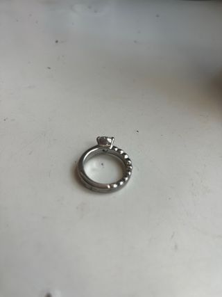 Anillo plata corazón