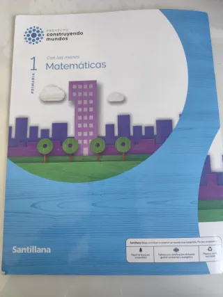 Cuadernillo Matemáticas 1 Primaria Con las manos