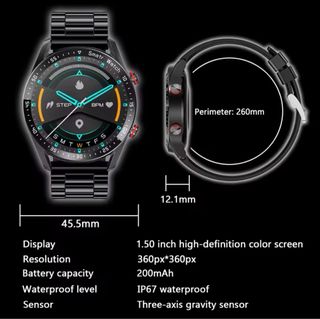 Reloj Inteligente Hombre Plata