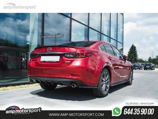 DIFUSOR TRASERO MAZDA 6 GJ 2014-2017 NEGRO MATE
