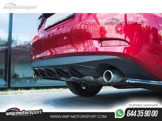 DIFUSOR TRASERO MAZDA 6 GJ 2014-2017 NEGRO MATE