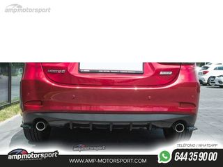 DIFUSOR TRASERO MAZDA 6 GJ 2014-2017 NEGRO MATE