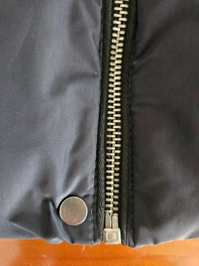 Chaqueta acolchada corta Bershka Negra Talla S