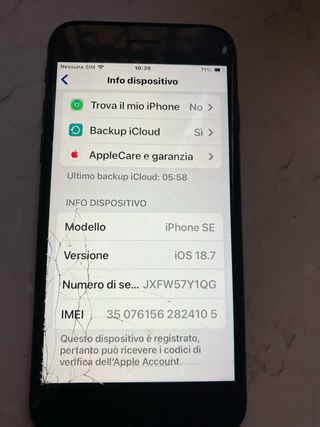 iPhone SE 2020 64GB Nero