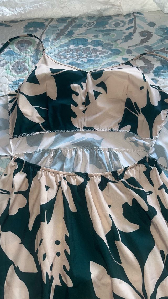 Vestido largo estampado floral