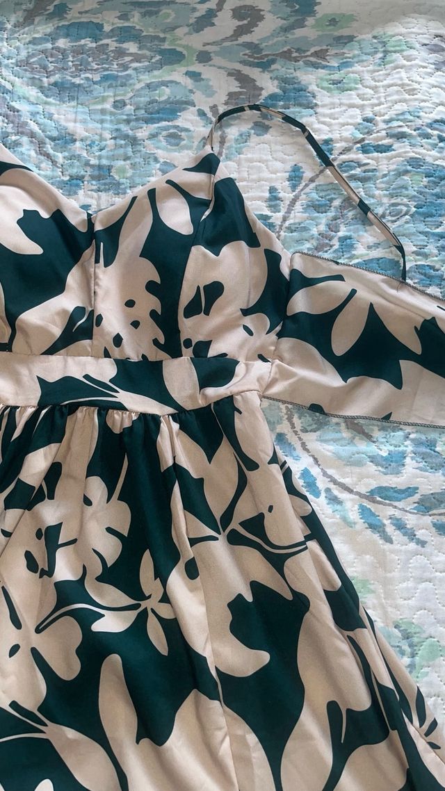 Vestido largo estampado floral